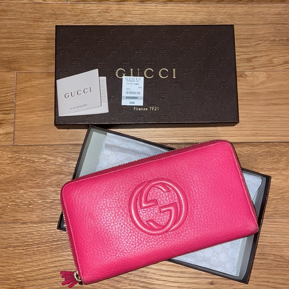 Gucci Soho Cellarius Pink Wallet